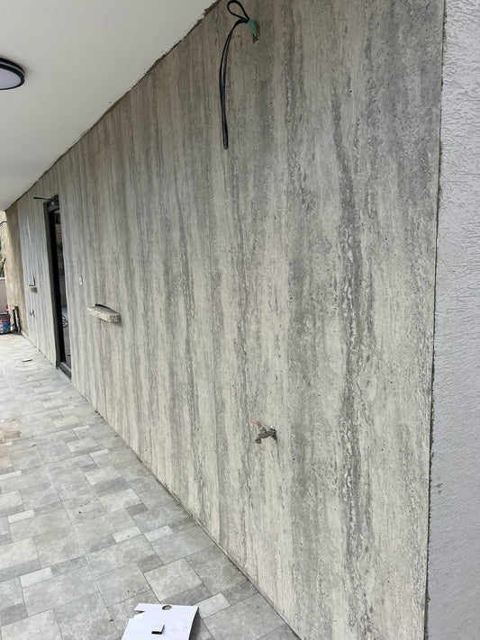 חיפוי אבן גמישה טרוורטין "בטון"