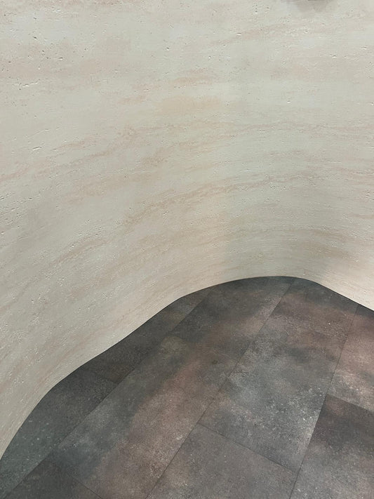 חיפוי אבן גמישה טרוורטין "חול ים ורדרד"